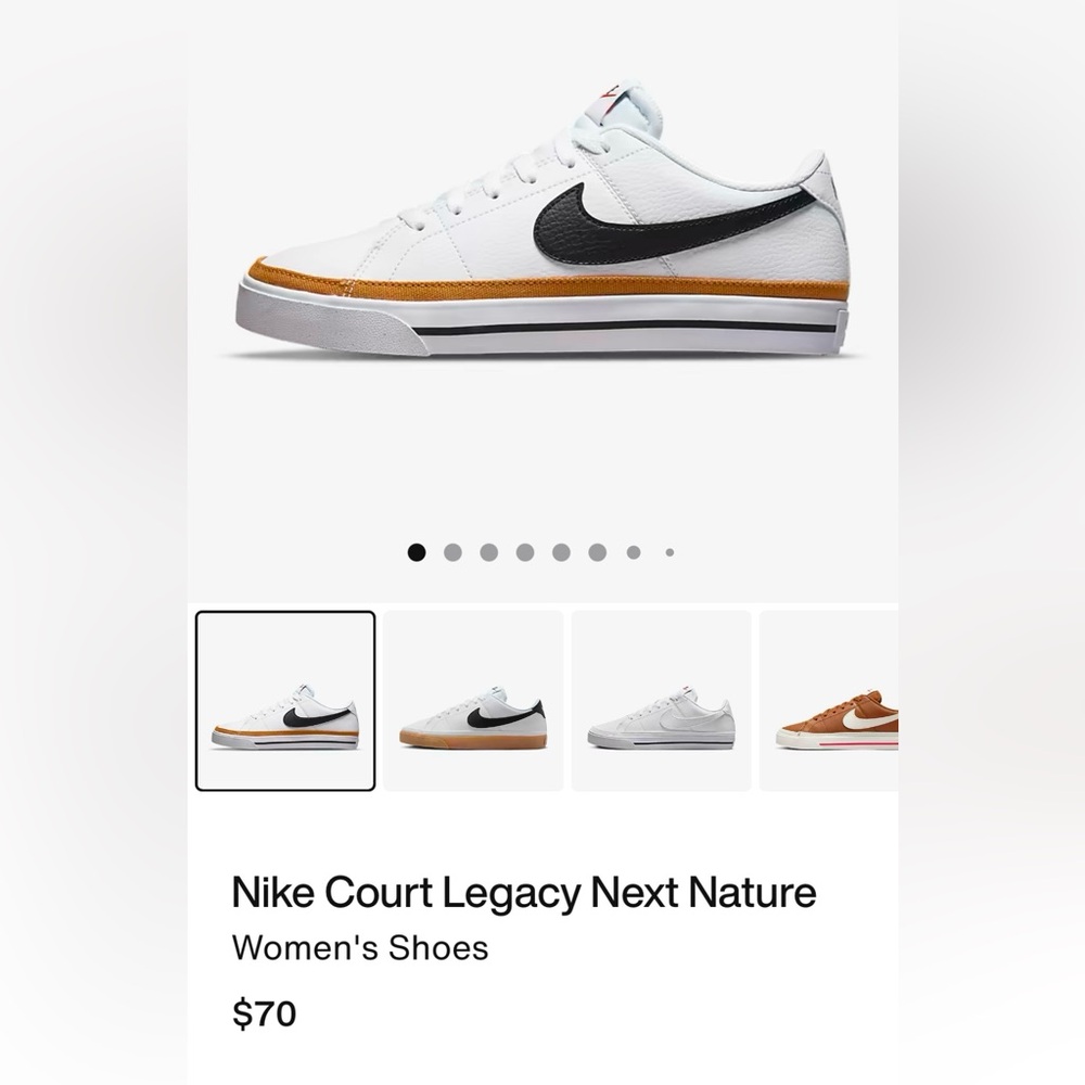 Nike Court Legacy Next Nature Women’s Size 10.5